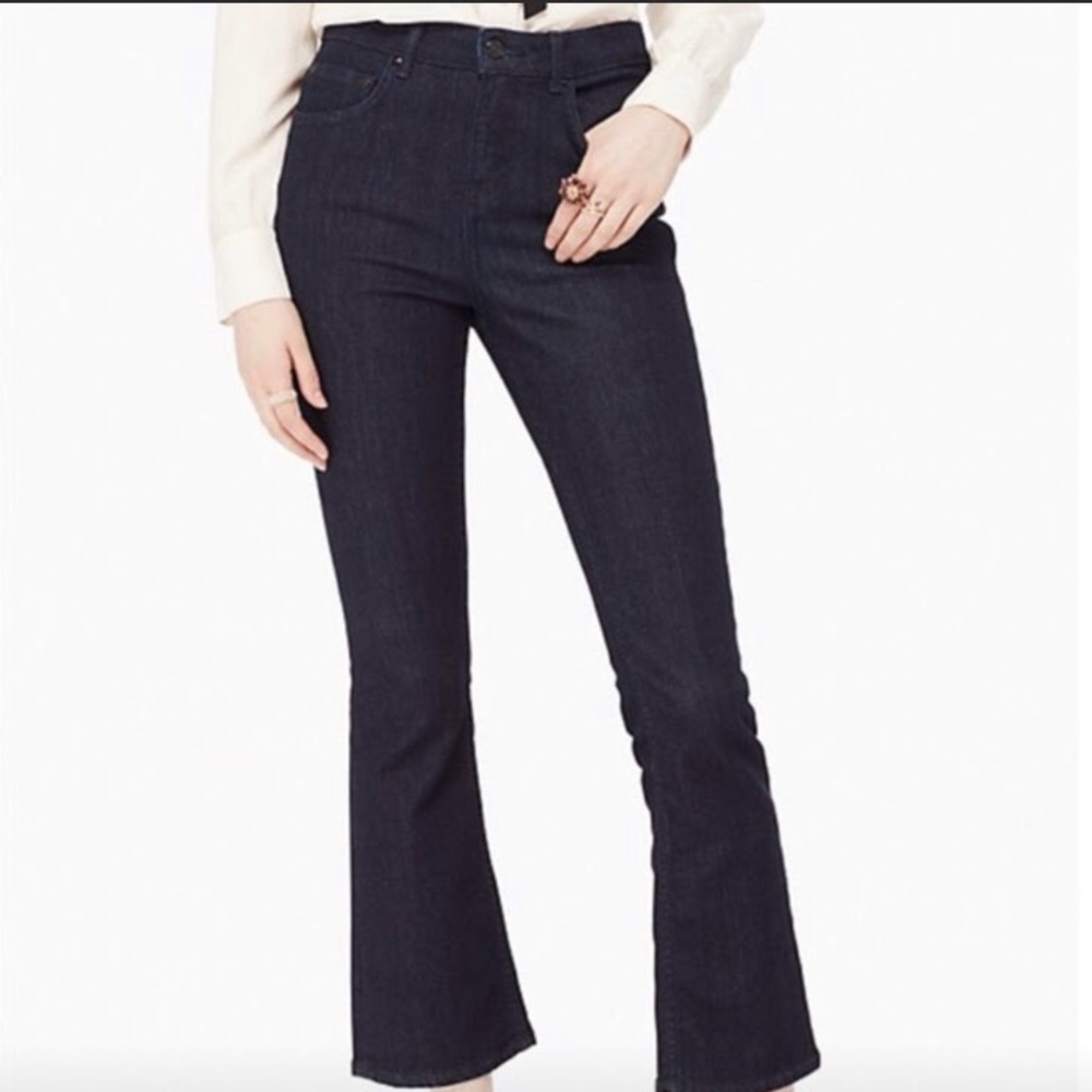 Kate Spade High Rise Boot Cut Jeans Blue 25
